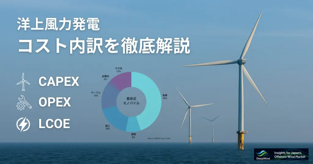 洋上風力コスト内訳｜CAPEX・OPEX・送電コスト・LCOEを徹底分析 | DeepWind
