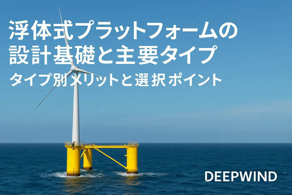 浮体式洋上風力プラットフォーム設計｜タイプ別メリットと選択ポイント