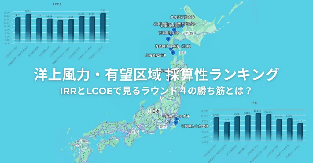 洋上風力の有望区域｜ラウンド4投資採算性を徹底分析【2025年版