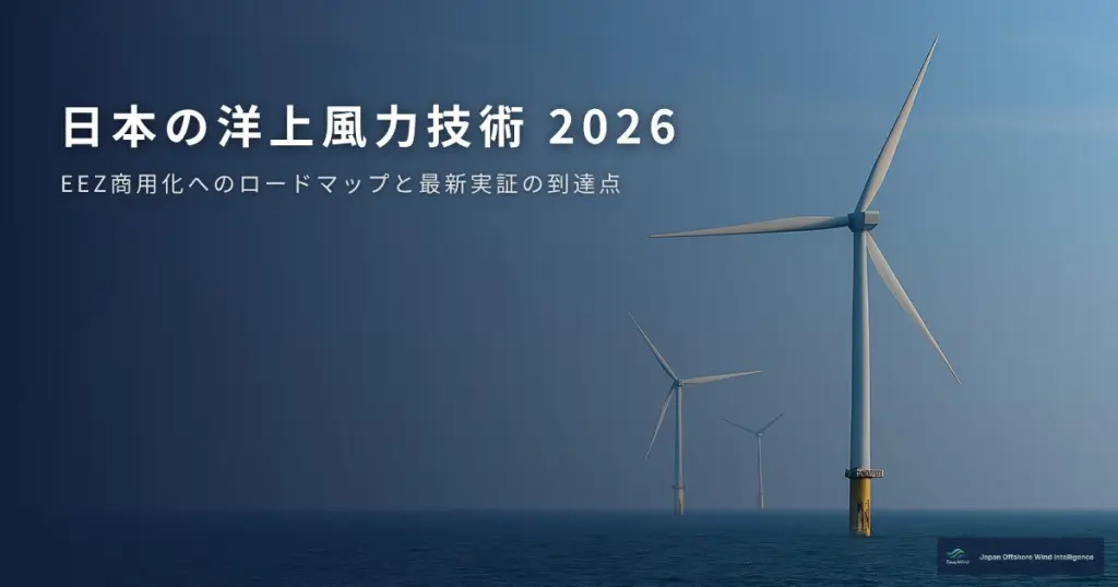 日本の洋上風力技術動向2026｜EEZ拡大・浮体式標準化・NEDO実証の到達
