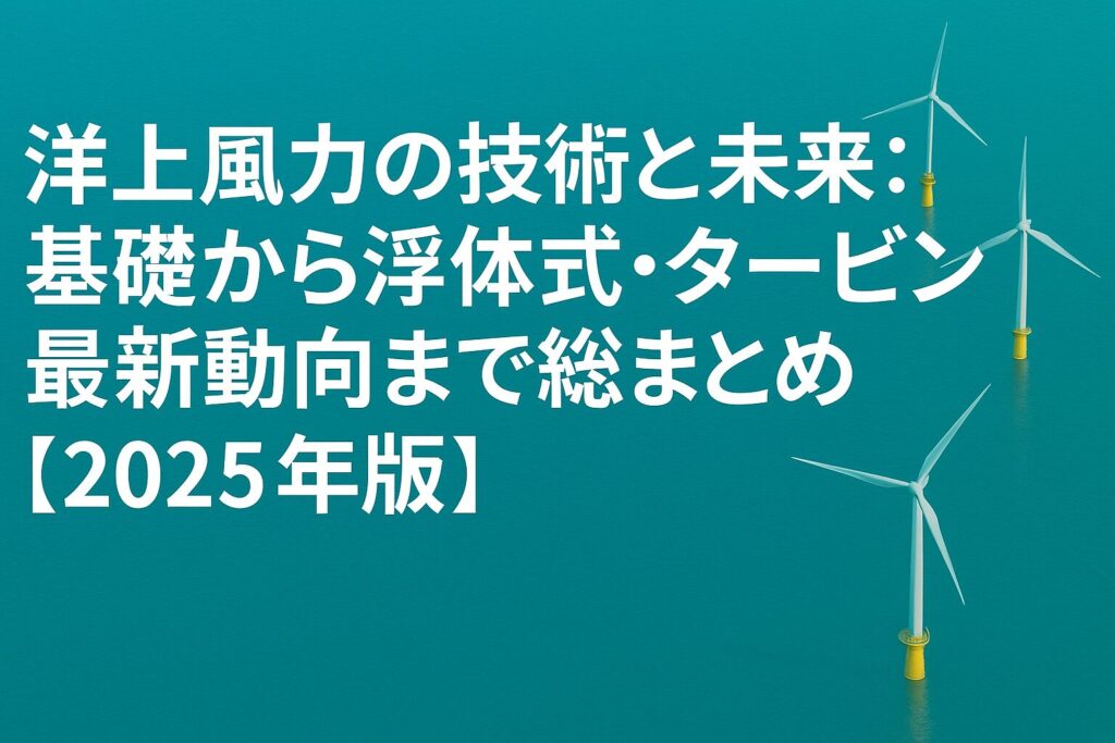 offshore wind technology summary 2025