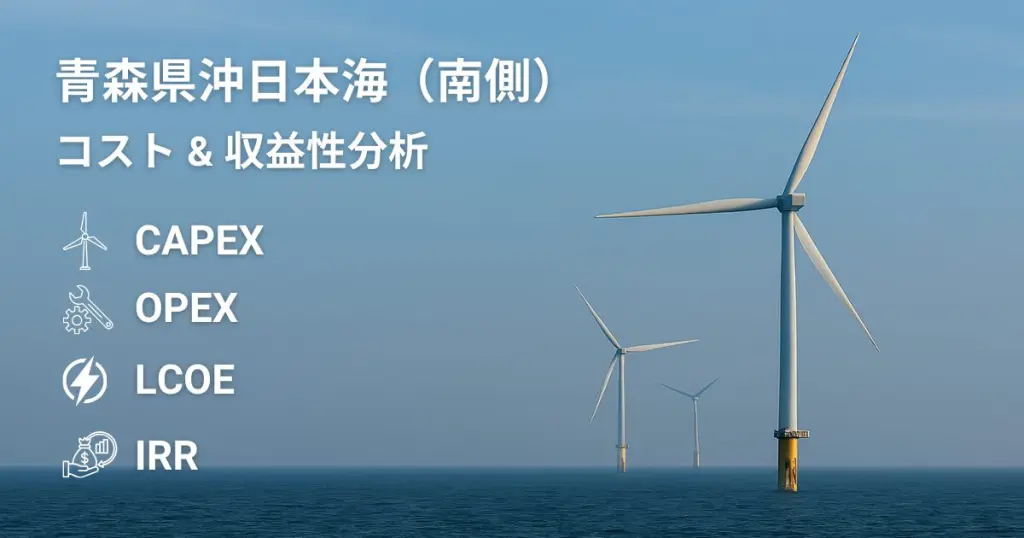 青森沖日本海（南側）洋上風力｜コスト分析・LCOE・投資採算性（推定