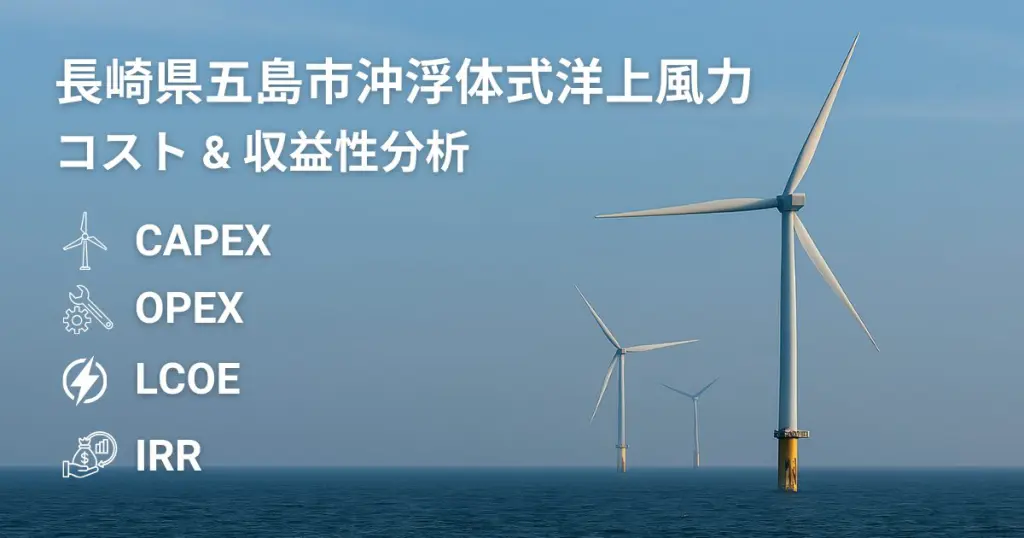 長崎県五島市沖浮体式洋上風力｜コスト分析・LCOE・投資採算性（推定