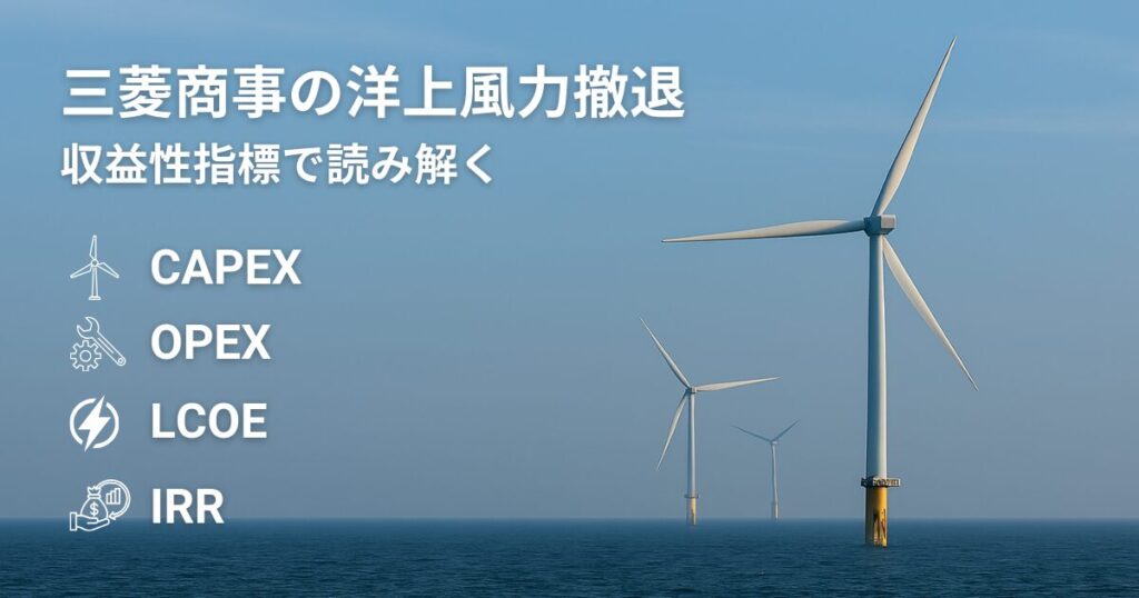 Mitsubishis Offshore Wind Exit Analyzed by LCOE IRR 1