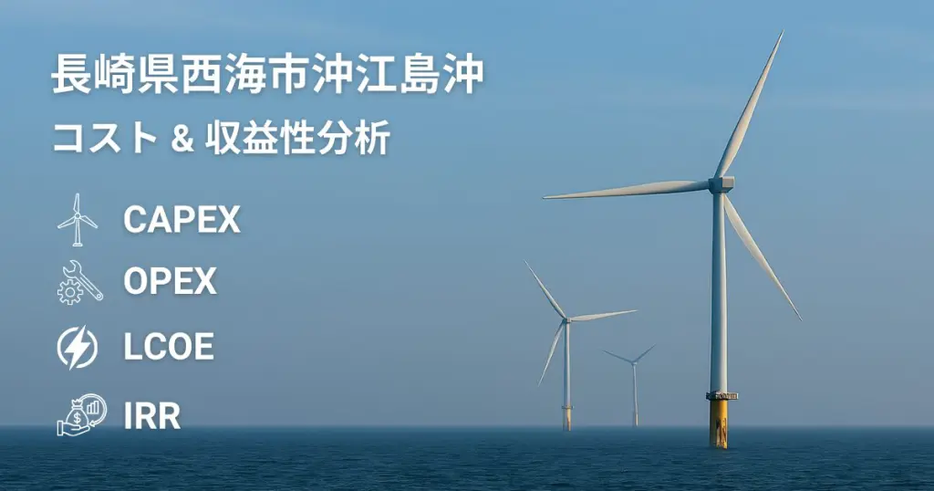 長崎県西海江島沖洋上風力｜コスト分析・LCOE・投資採算性（推定