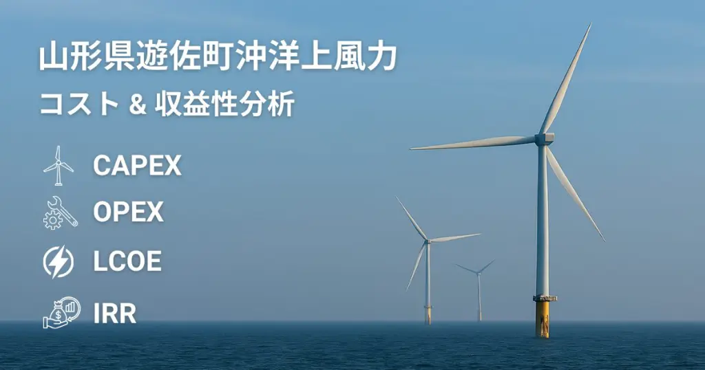 山形遊佐町沖洋上風力｜コスト分析・LCOE・投資採算性（推定） | DeepWind
