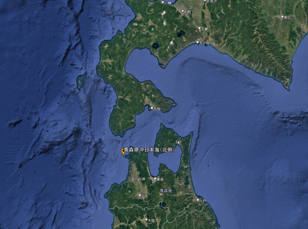 Aomori japan sea north offshore