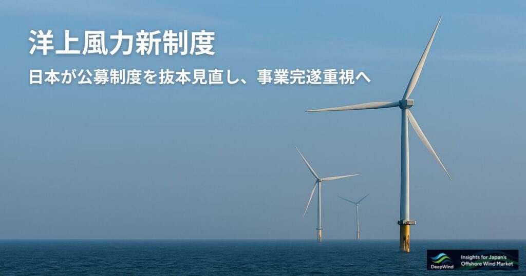 Japan Overhauls Offshore Wind Auction Rules to Ensure Project Completion 1