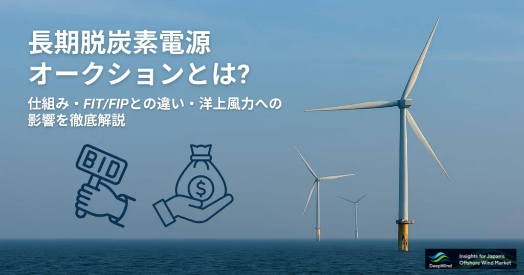 長期脱炭素電源オークションを徹底解説｜FIT/FIPとの違い・洋上風力へ
