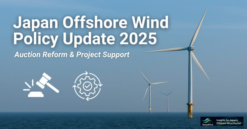 Japan Offshore Wind Policy Update 2025 Auction Reform Project Support