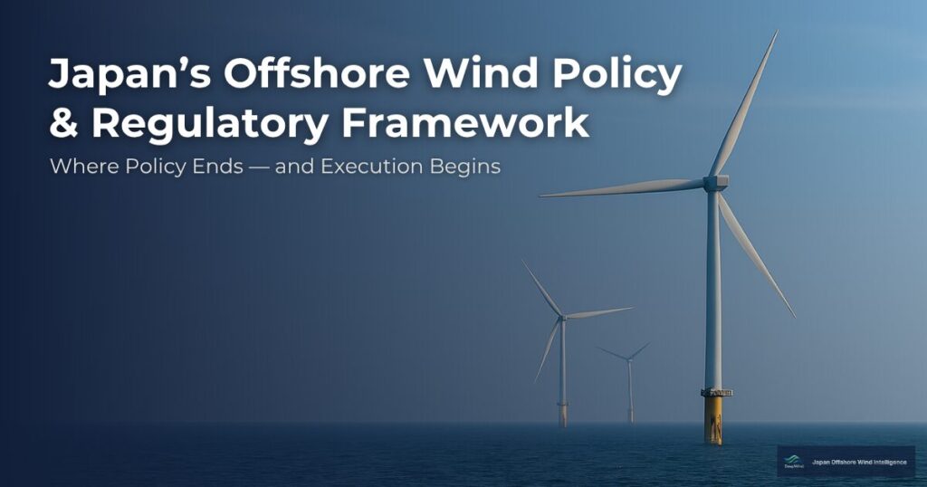 Japans Offshore Wind Policy Regulatory Framework