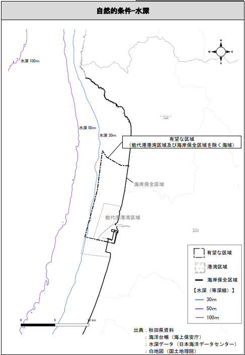 Happo Noshiro water depth