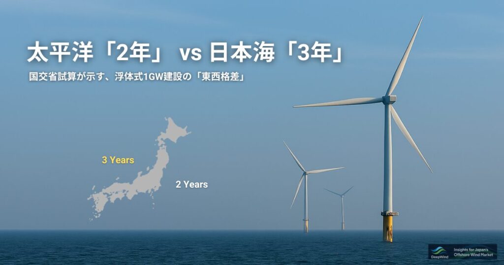 MLIT Data Reveals the Regional Handicap in Floating Wind Construction 1