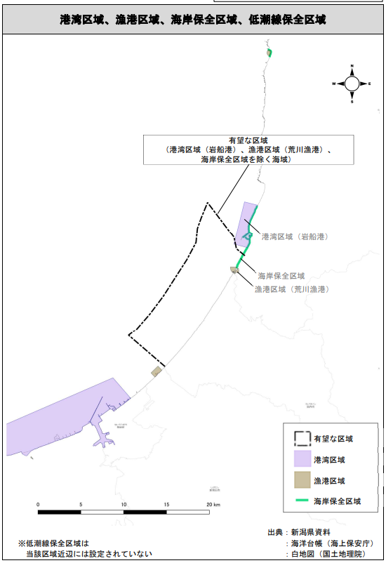Murakami Tainai offshore wind port area