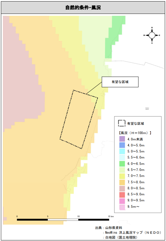 Yuza offshore wind wind conditions