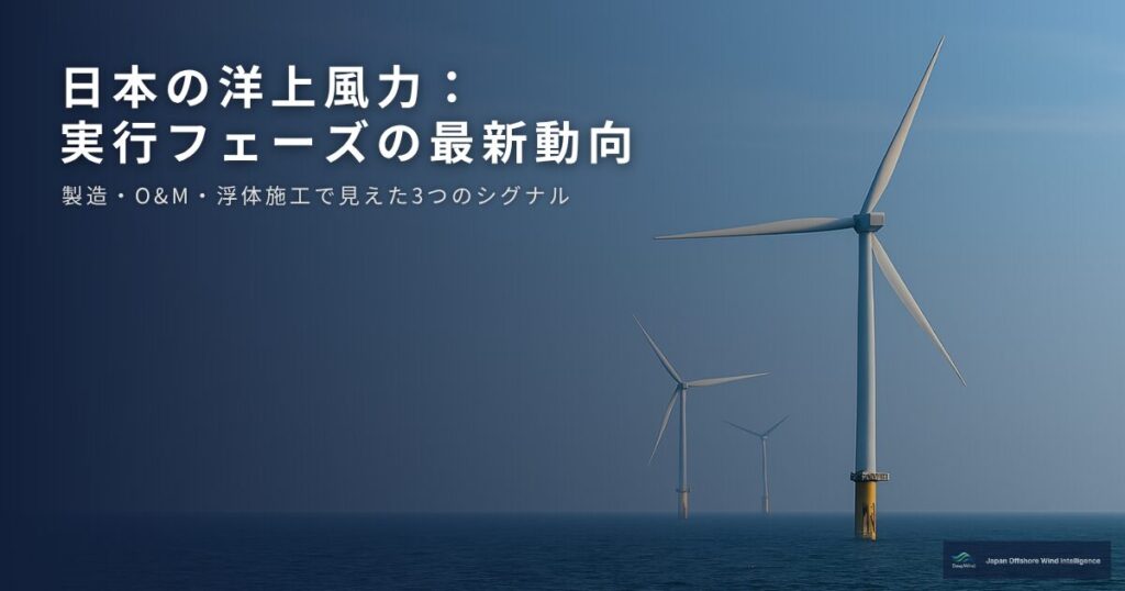 Japan Offshore Wind Execution Layer Update 1