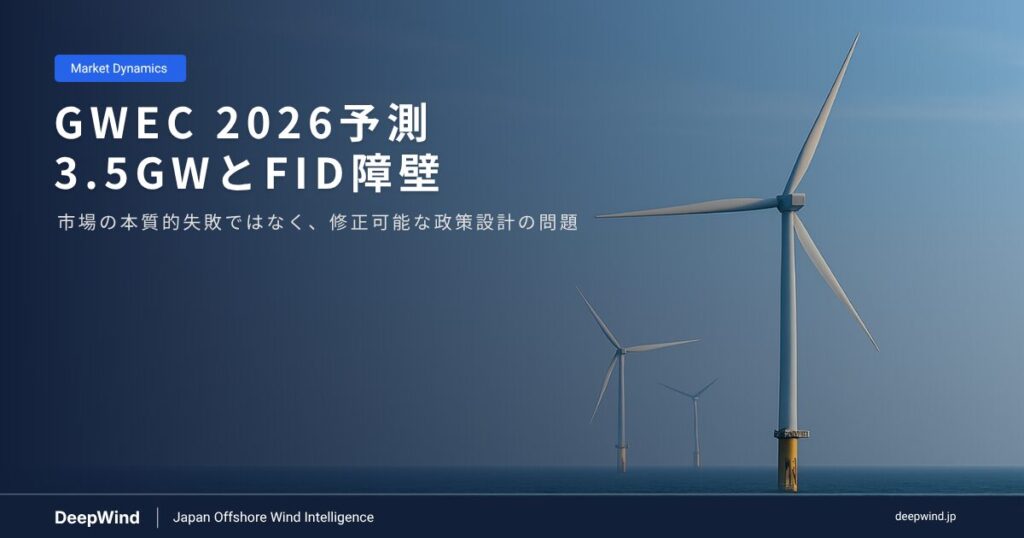 GWEC 2026 Japan Forecast 3.5 GW and the FID Barrier 1