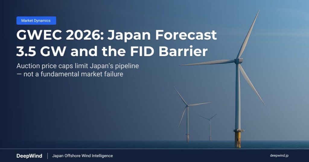 GWEC 2026 Japan Forecast 3.5 GW and the FID Barrier