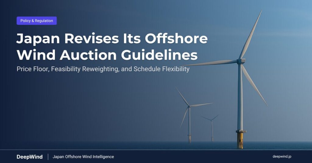 Japan Revises Its Offshore Wind Auction Guidelines