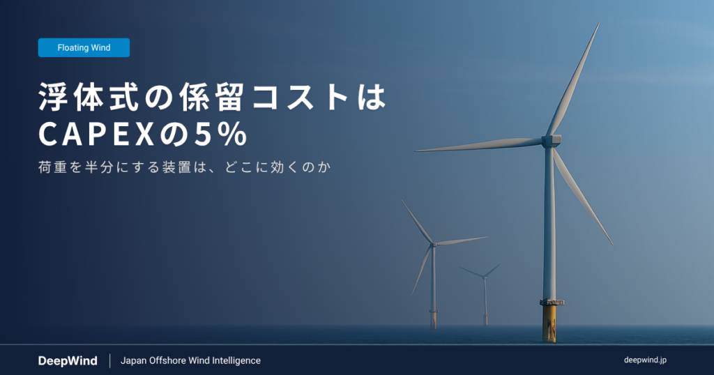 Floating Wind Mooring Costs What a 50 Load Cut Moves 1