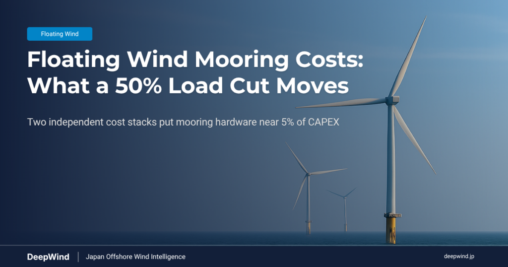 Floating Wind Mooring Costs What a 50 Load Cut Moves