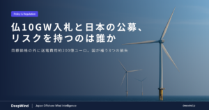浮体式洋上風力の公募：フランス10GW入札（AO10）と、日本では事業者が背負う3つのリスク