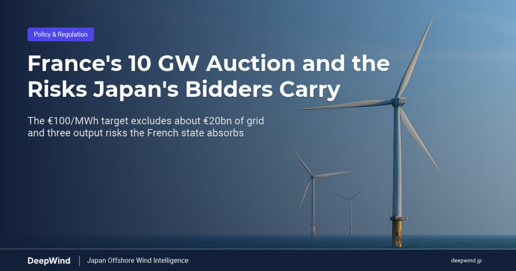 Frances 10 GW Auction and the Risks Japans Bidders Carry